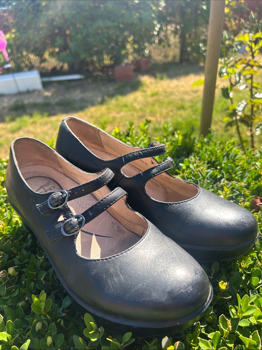 Dansko Josie Women’s Black Mary Jane Platform Shoes Classic Comfort Sz 39/8.5